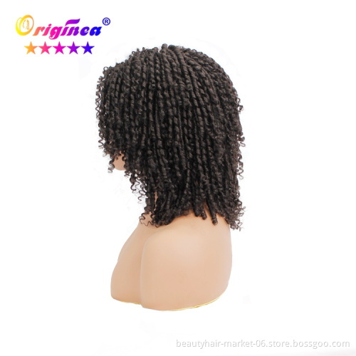 faux locs style african braid synthetic crochet hair wig short braided hair wigs for black woman